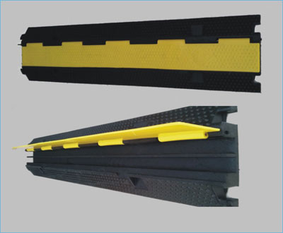 50 MM Rubber Speed Bumps with UV