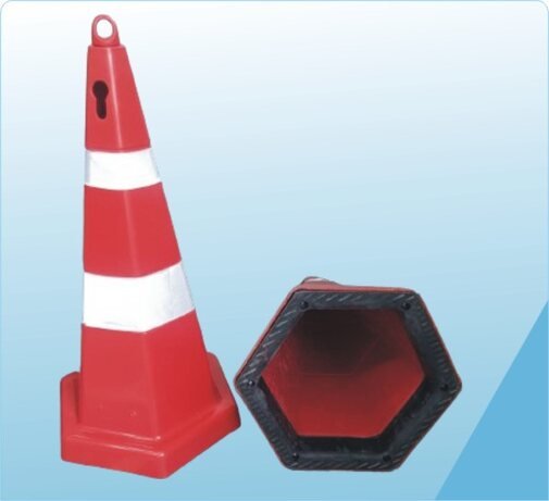 Hexagonal cone with Rubber Base